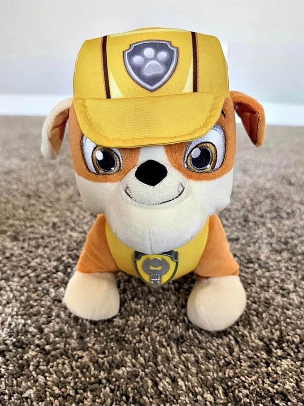 PAW Patrol Rubble Plush Stuffed Animal Toy